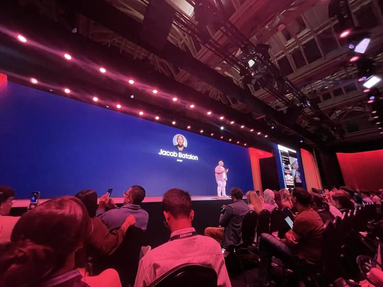 Jacob Batalon at samsung galaxy unpacked
