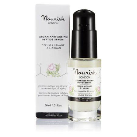 Sérum anti-âge ultra hydratant aux peptides et argan Nourish London - Naturals&co