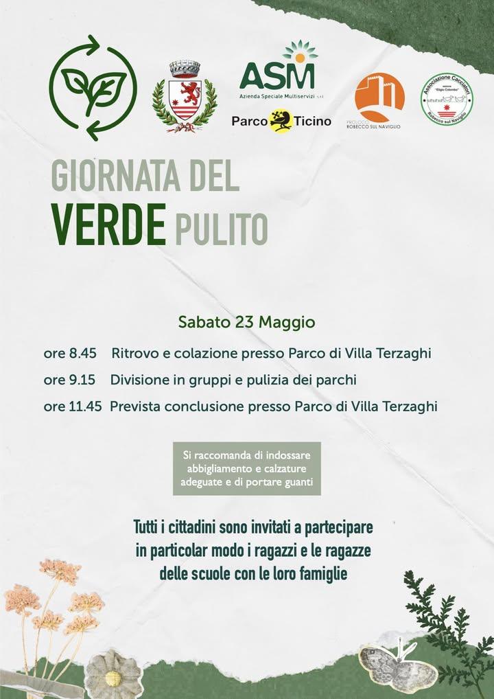 GIORNATA DEL VERDE PULITO #Comune #RobeccoSulNaviglio #ASM #ParcoDelTicino #Associazioni  ---------... Scarica l’App del...
