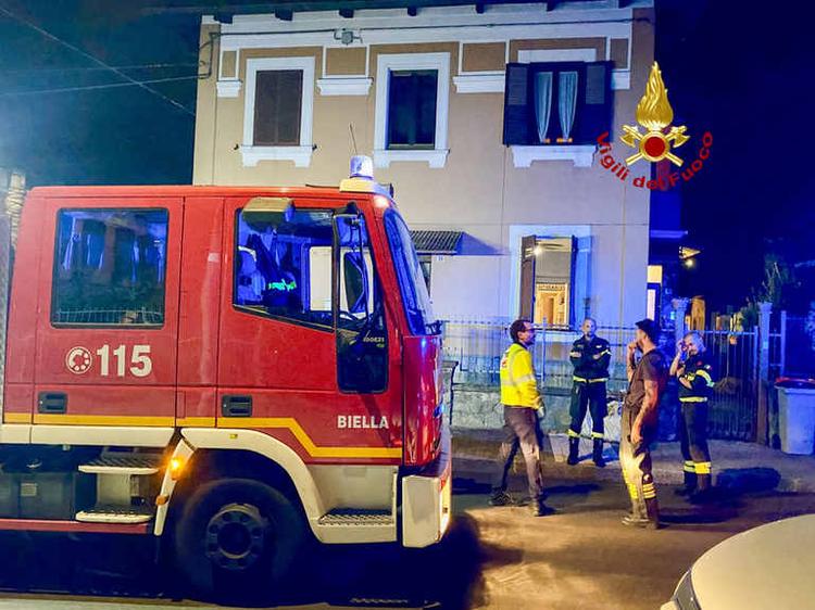 BIELLA – Principio d’incendio in un’abitazione a Vigliano Biellese