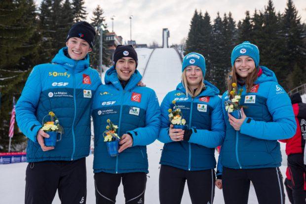 Mathis Contamine, Valentin Foubert, Lucile Morat, Joséphine Pagnier, saut à ski, Oberwiesenthal