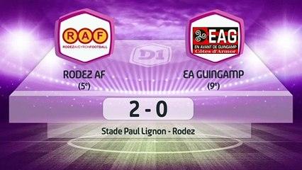 J11   Rodez AF - EA Guingamp (2-0), le résumé