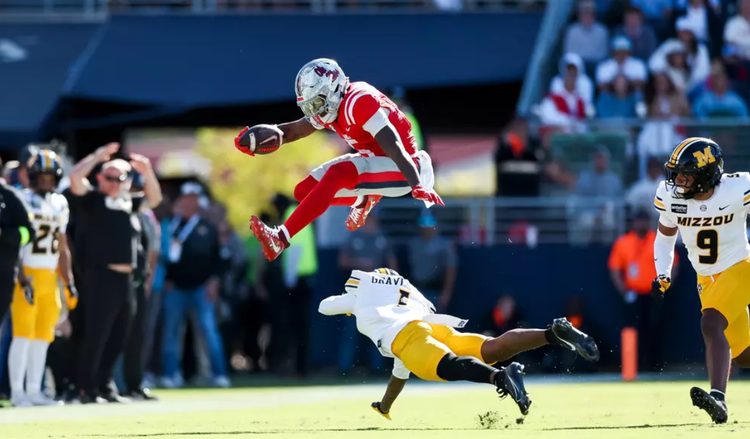 AP college football rankings: Ole Miss moves to No. 7, Mississippi State falls out