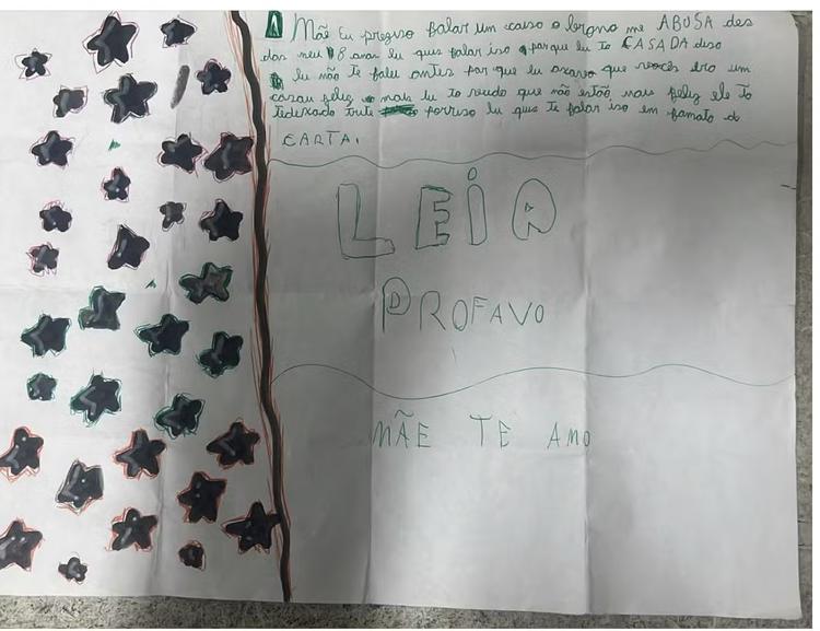 Carta de menina à mãe para denunciar estupro pelo padrasto: o que se sabe e o que falta esclarecer