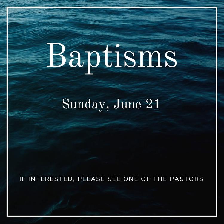 Baptism – June 2026