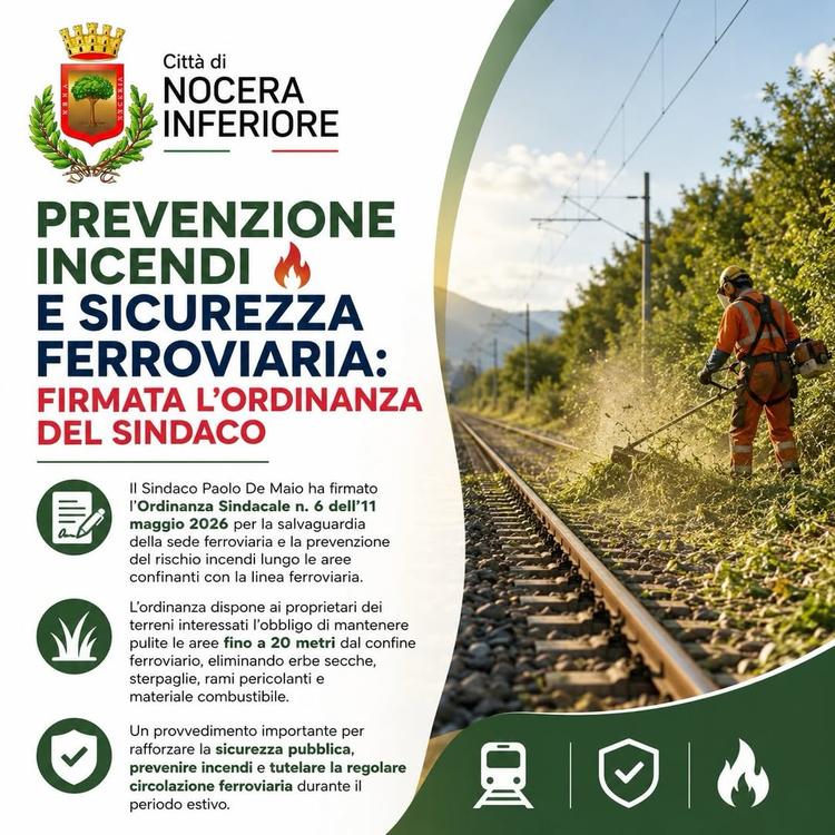 🔥 𝐏𝐫𝐞𝐯𝐞𝐧𝐳𝐢𝐨𝐧𝐞 𝐢𝐧𝐜𝐞𝐧𝐝𝐢 𝐞 𝐬𝐢𝐜𝐮𝐫𝐞𝐳𝐳𝐚 𝐟𝐞𝐫𝐫𝐨𝐯𝐢𝐚𝐫𝐢𝐚: 𝐟𝐢𝐫𝐦𝐚𝐭𝐚 𝐥’𝐨𝐫𝐝𝐢𝐧𝐚𝐧�...
