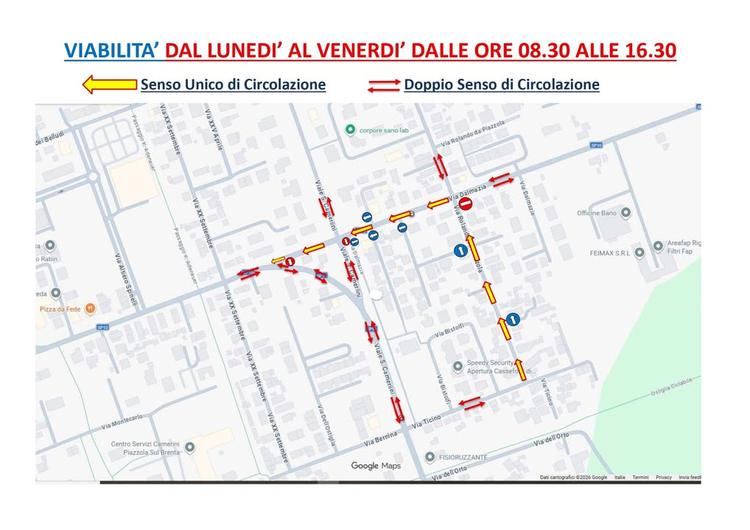 🚸𝐌𝐨𝐝𝐢𝐟𝐢𝐜𝐚 𝐯𝐢𝐚𝐛𝐢𝐥𝐢𝐭𝐚̀ 𝐢𝐧 𝐯𝐢𝐚 𝐃𝐚𝐥𝐦𝐚𝐳𝐢𝐚🚧 ⚠️Si informa che la circolazione della ⛔️viabilità...