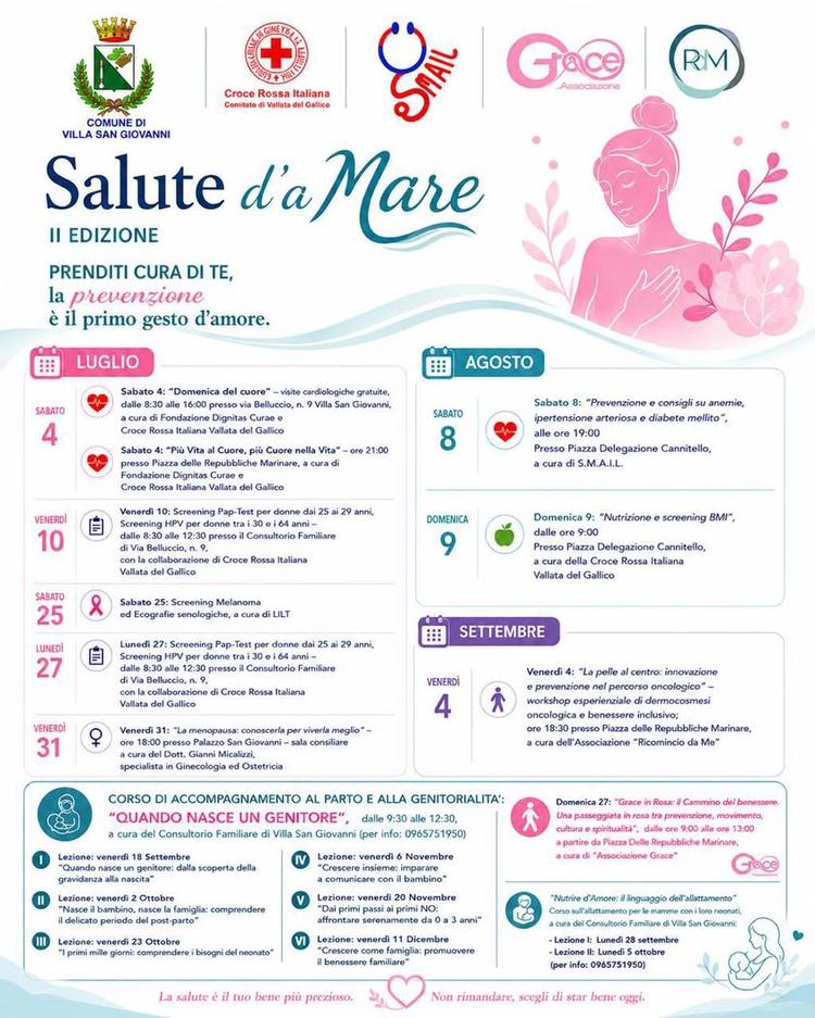 La prevenzione è il primo passo per prendersi cura di sé e di chi ci sta accanto. Con Salute d'aMare – II Edizione, il C...
