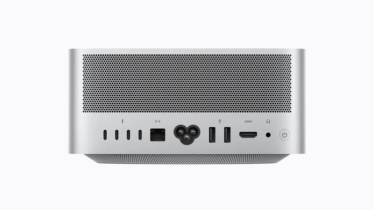 the back of the apple Mac Studio