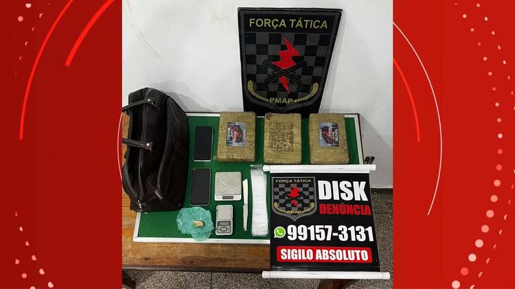 Cheiro de droga leva polícia a prender casal por tráfico em Macapá
