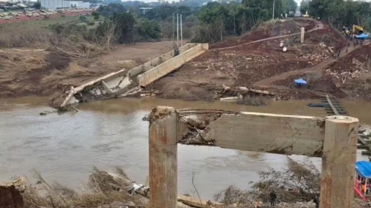 Governo federal libera R$ 19,7 milhões para construir nova ponte em local destruído pela enchente de 2024