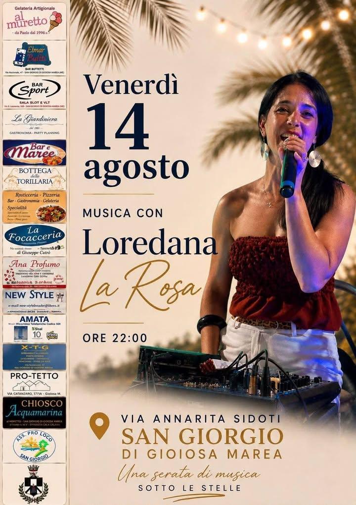 🌙 IL 14 AGOSTO CI VEDIAMO SOTTO LE STELLE! 🎶✨ Una notte d’estate, la musica dal vivo e tutta l’energia di Loredana La...