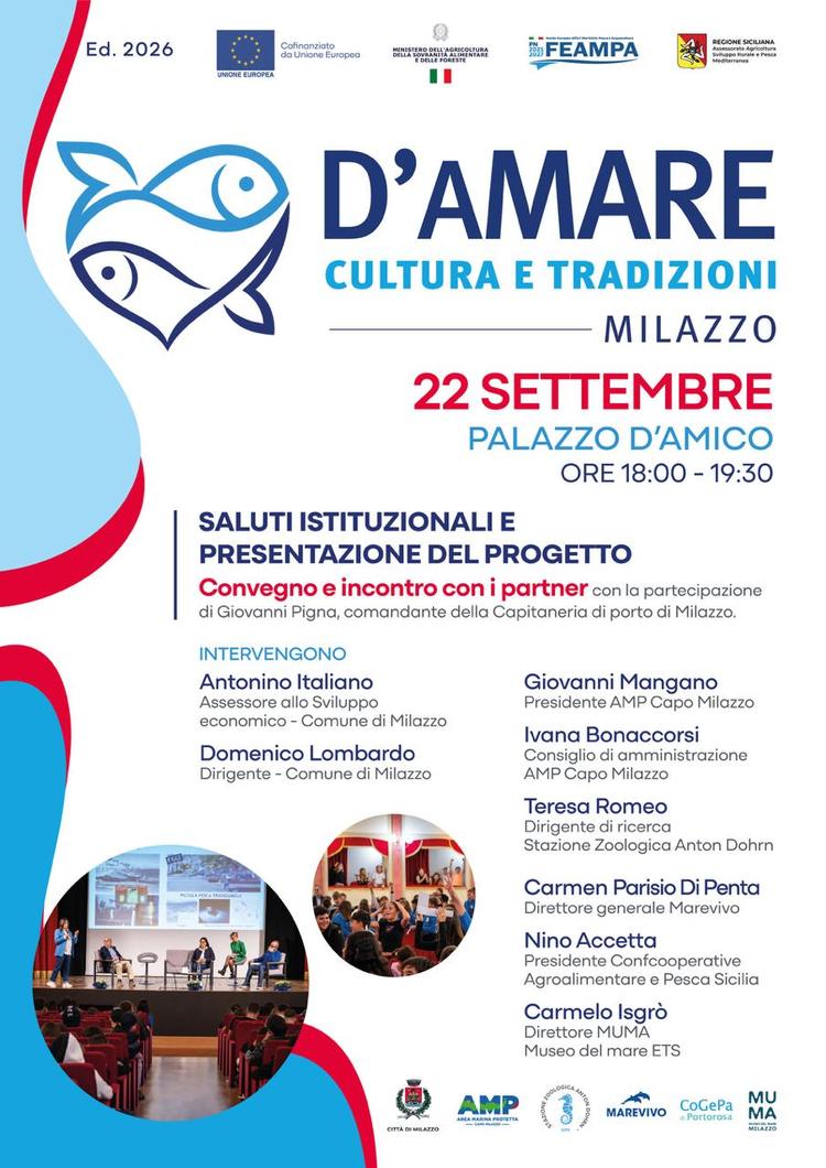 D’Amare, cultura e tradizioni: il 22 settembre a Palazzo D’Amico la presentazione del progetto