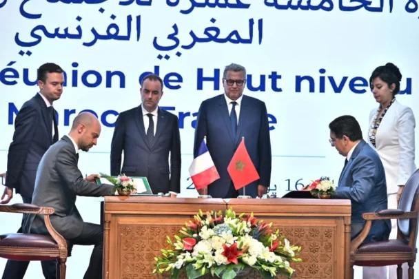 توقيع عدة اتفاقيات للتعاون والشراكة خلال الاجتماع رفيع المستوى المغربي الفرنسي