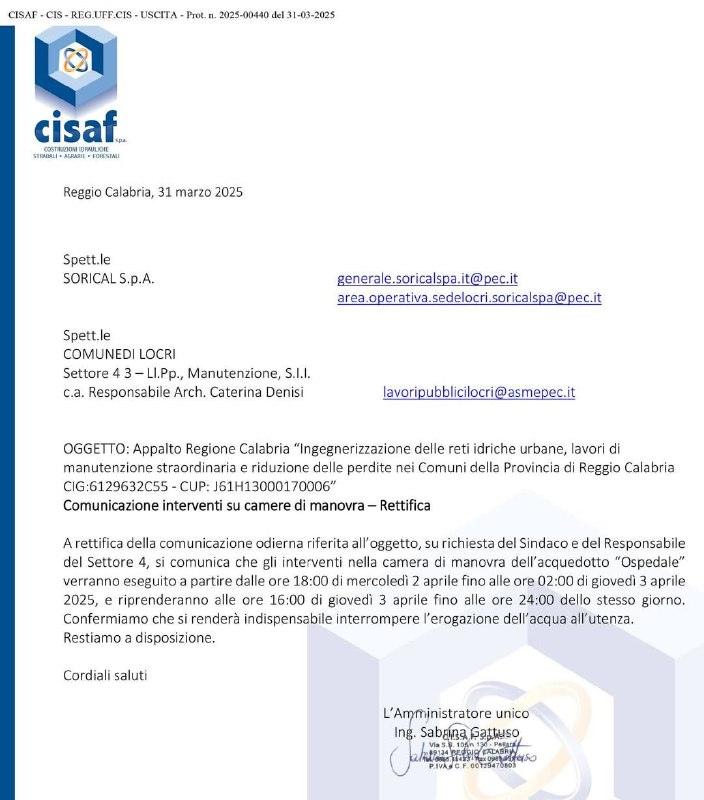 AVVISO! CITTÀ DI LOCRI