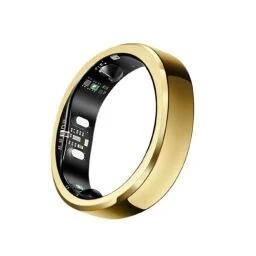 RingConn Gen 3, World’s First Smart Ring with Vascular Trends, No App Subscription, Vibration Alerts, Sleep, Fitness & Heart Rate, 14-Day Battery Life, Size Before You Buy(Size 8, Royal Gold)