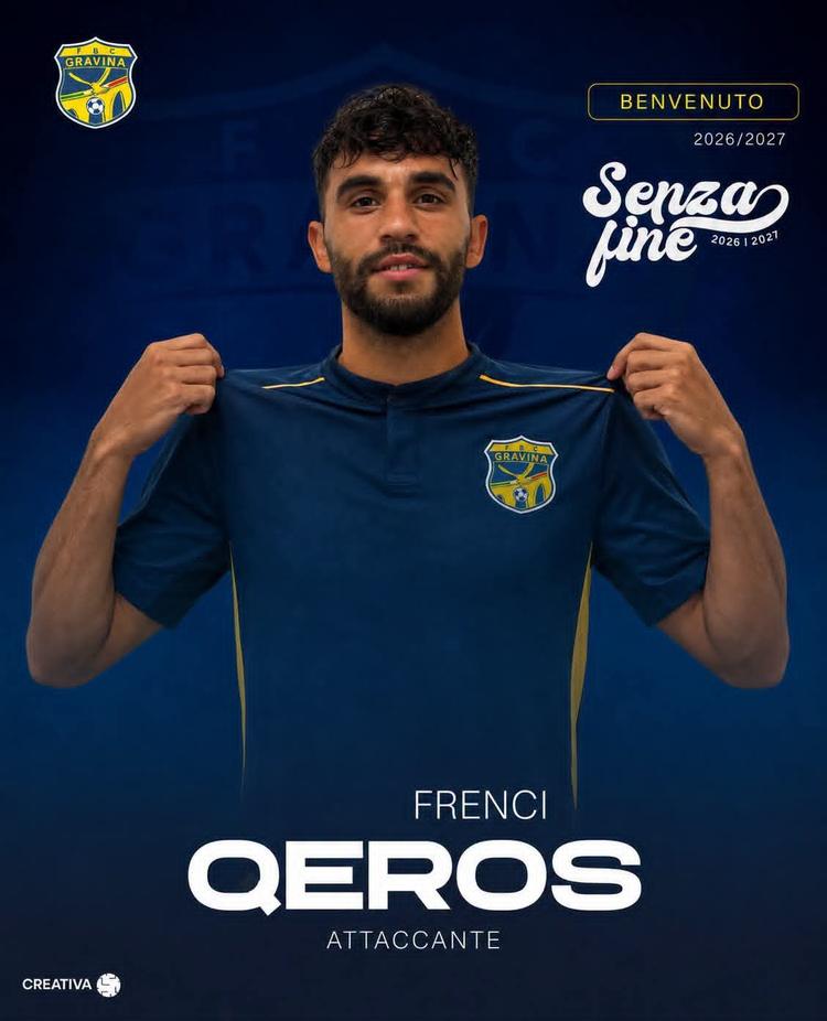 Gravina, ufficiale l’arrivo di Frenci Qeros