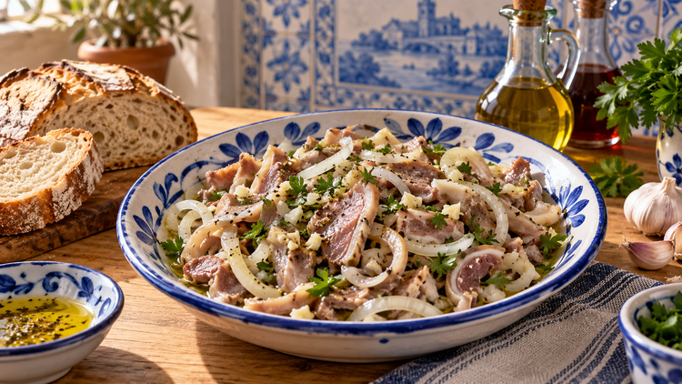 Salada de Orelha à Portuguesa — Salade portugaise d’oreille de porc