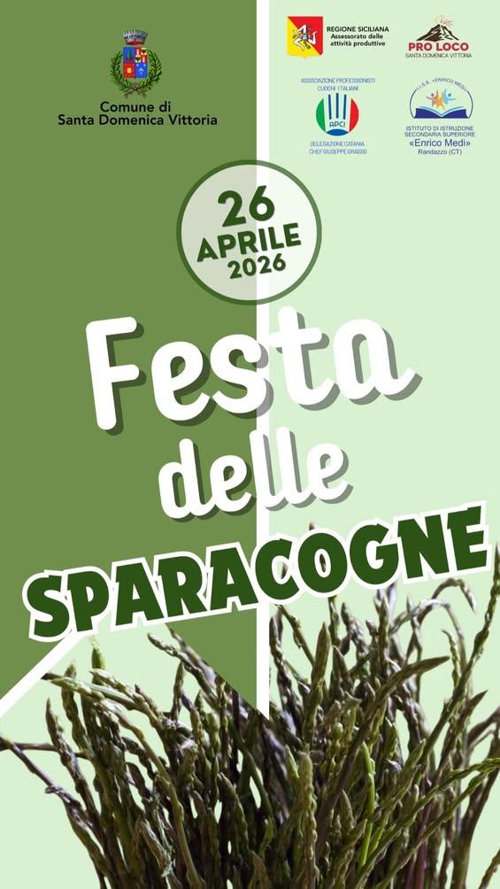 Festa delle Sparacogne 2026 26 Aprile - Santa Domenica Vittoria Sapori autentici Natura... Tradizione Scopri l'evento e...