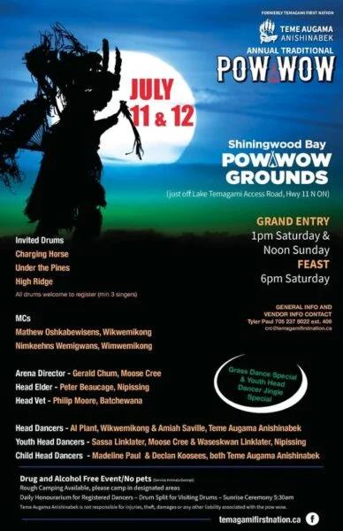 Teme Augama Anishinabek Annual Traditional Pow Wow 2026