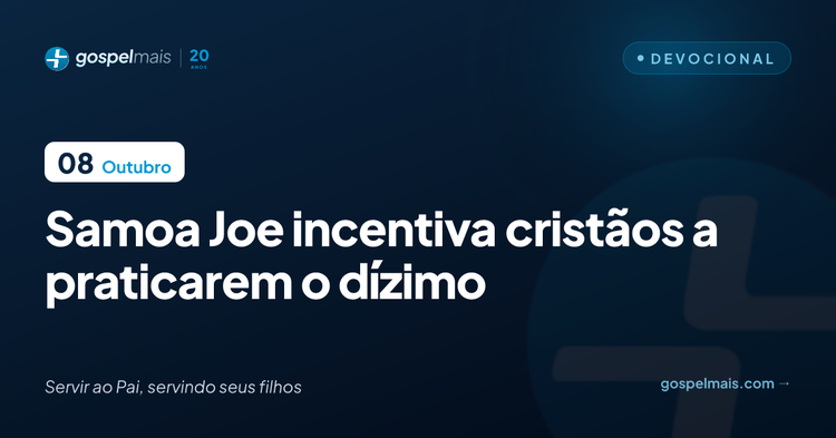 Samoa Joe incentiva cristãos a praticarem o dízimo