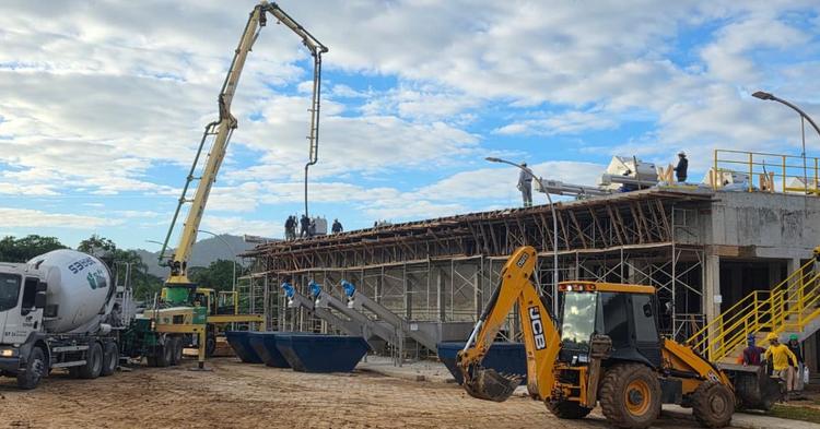 Obra da nova estação preliminar da ETE Nova Esperança avança para fase final em BC