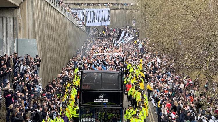 Newcastle United Carabao Cup Parade