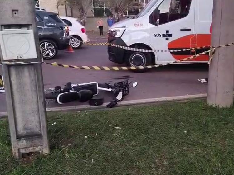 Ciclista morre após cair de bicicleta elétrica e ser atropelada por caminhão em Indaiatuba