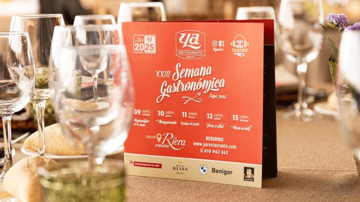 #Aspe: La Semana Gastronómica del restaurante Ya roza el lleno en su 24ª edición