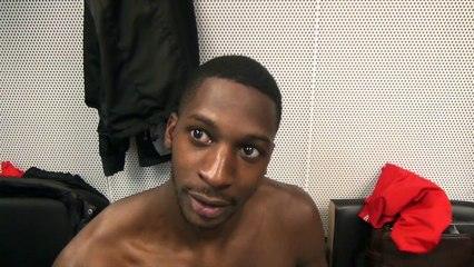 EUROPA LEAGUE 2014-15  YOUNOUSSE SANKHARÉ après la qualification de Guingamp à Salonique