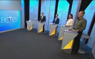 Candidatos miram Celina Leão em último debate antes do primeiro turno no DF