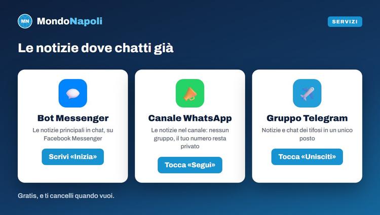 Bot Messenger, canale WhatsApp e gruppo Telegram con cosa toccare
