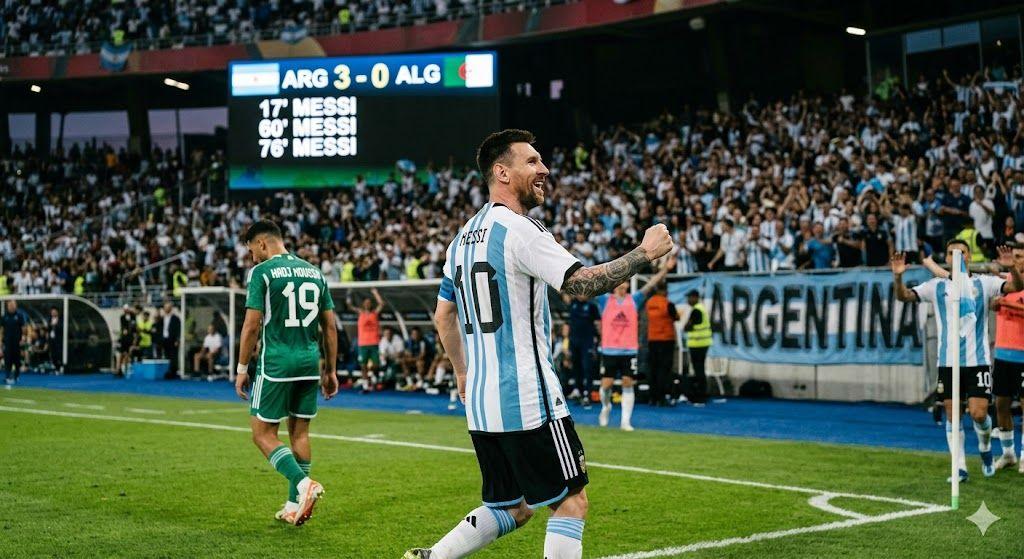 Argentina 3-0 Argelia | Messi firma su primer hat-trick en un Mundial e iguala el récord histórico de Miroslav Klose
