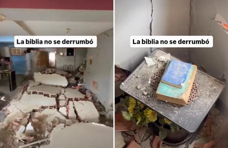 Bíblia permanece intacta entre destroços na Venezuela: “Não sofreu absolutamente nada”