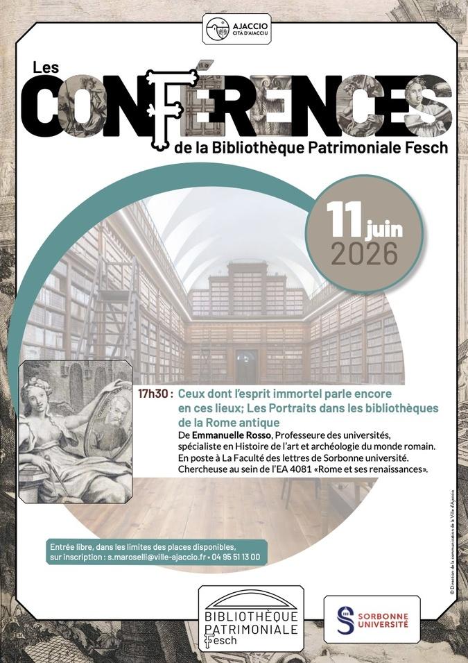 Ajaccio - Conférence à la Bibliothèque Patrimoniale Fesch