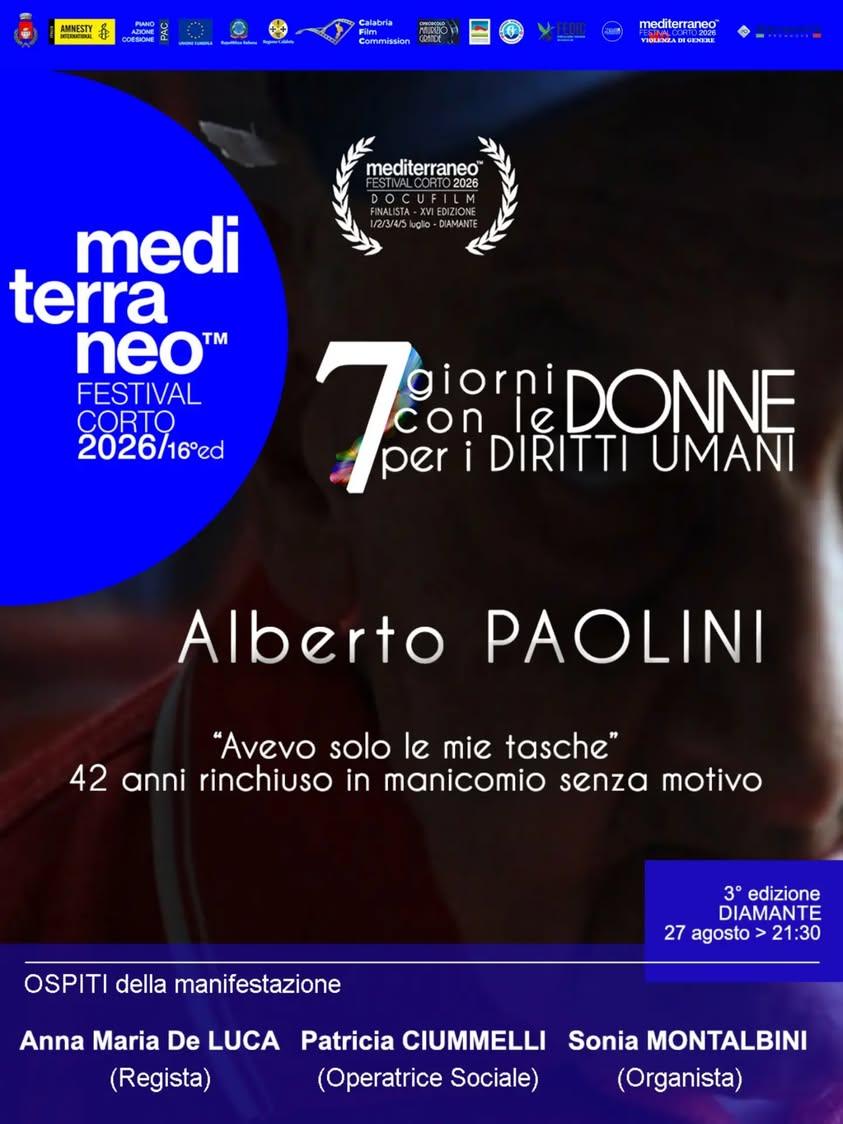 🏳️‍🌈 7 Giorni con le Donne per i Diritti Umani ♀️ III edizione 📌 Giovedì 27 Agosto, ore 21:30   "Avevo solo le mie ta...