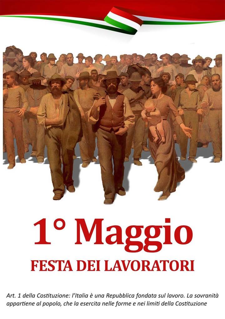 Augurando a tutte le lavoratrici ed a tutti i lavoratori un buon 1 Maggio, si ricorda che oggi, alle ore 18:00, in Piazz...