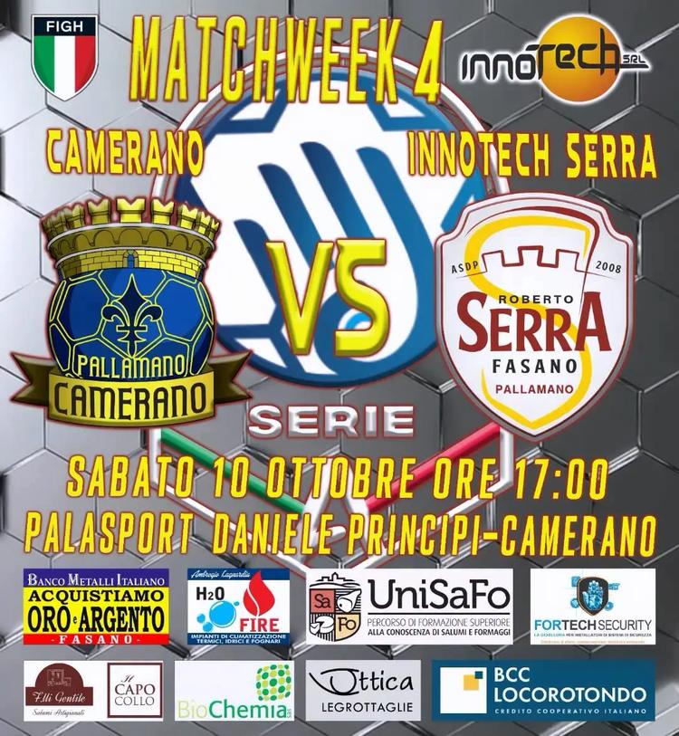 Pallamano A/M Silver, Serra Fasano: trasferta difficile sul campo del Camerano