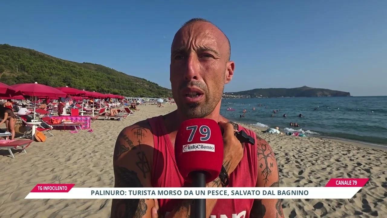 Disavventura a Palinuro: turista morso da un pesce, decisivo l’intervento del bagnino