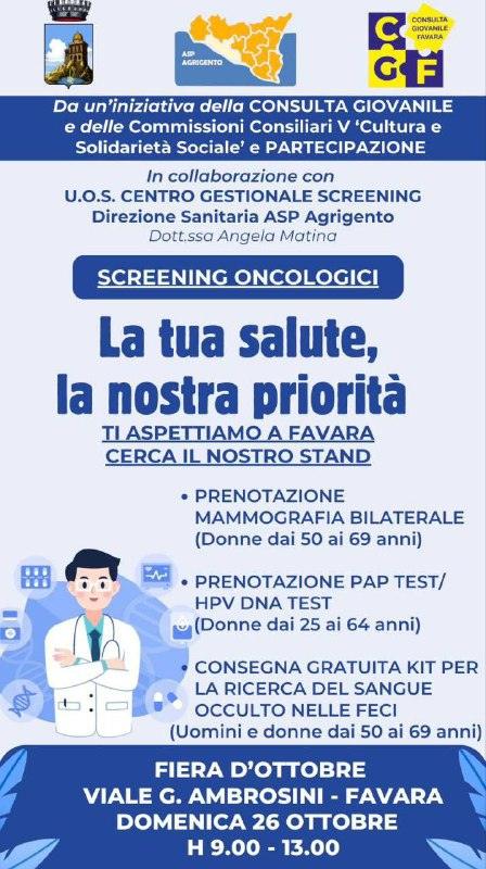 SCREENING ONCOLOGICI (apri)