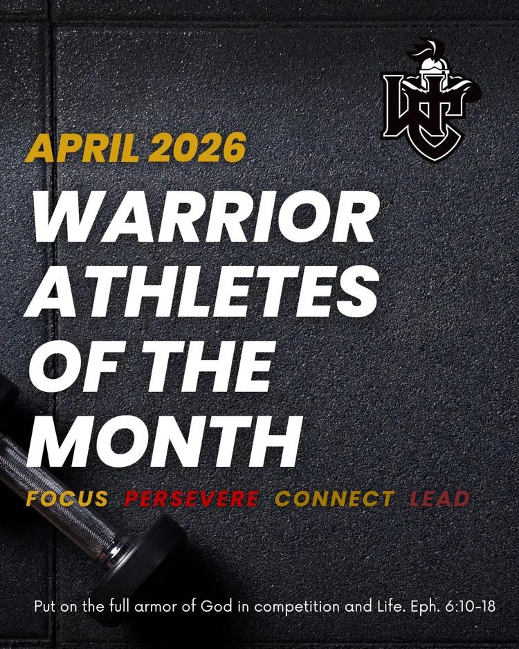 April 2026 Warrior Athletes of the Month