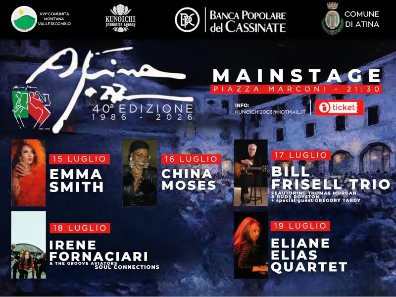Atina Jazz: tutto pronto per la quarantesima edizione