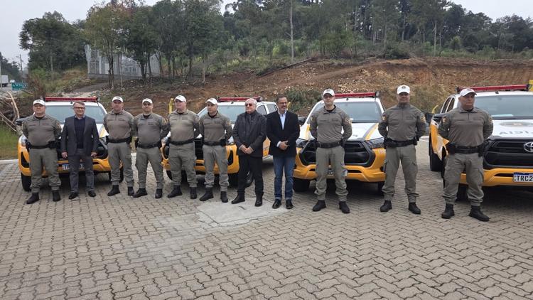 CSG entrega cinco novas viaturas ao 3º Batalhão Rodoviário da Brigada Militar do Rio Grande do Sul