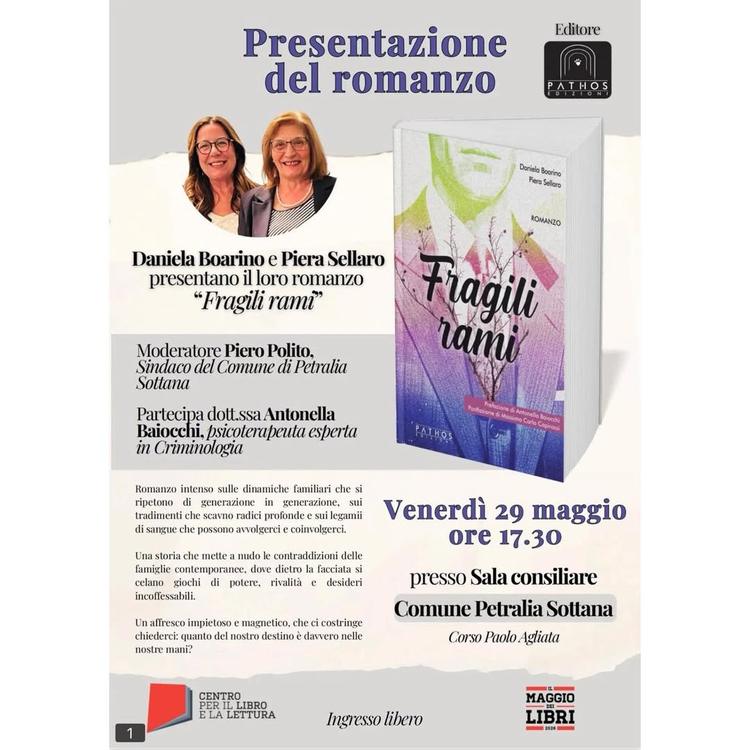 📚 Presentazione del romanzo “Fragili rami”  Un appuntamento dedicato alla narrativa contemporanea e alle profonde dinam...