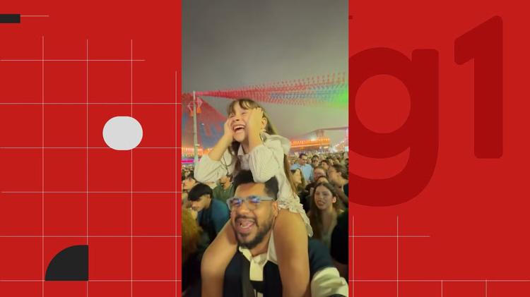 Menina chora ao realizar sonho de ver Marisa Monte em show no São João de Campina Grande: ‘Fiquei muito emocionada’; VÍDEO