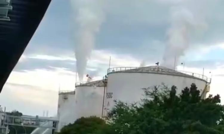 Vídeos mostram momento de vazamento de gás estireno no Distrito Industrial em Manaus