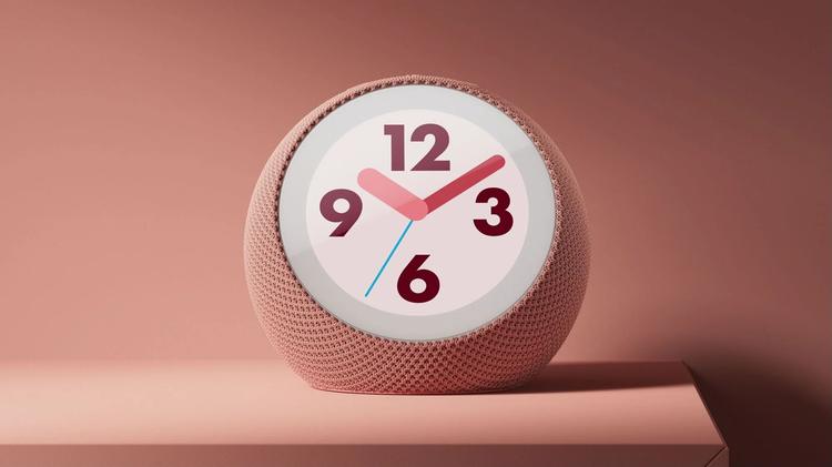 amazon echo time smart alarm clock in pink