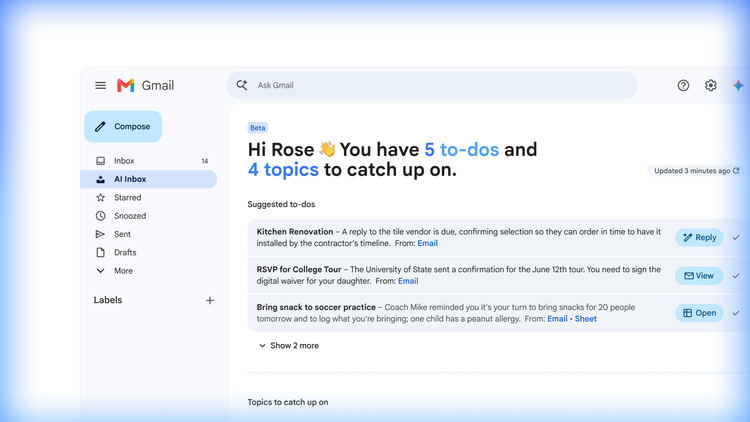 AI Inbox in Gmail