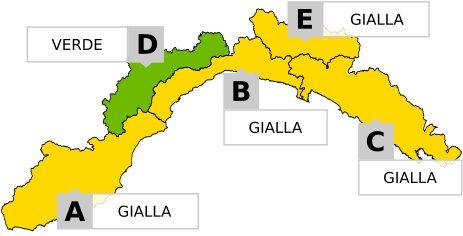 ALLERTA 🟡 GIALLA PER TEMPORALI  ⛈ e criticità idrogeologica sulla Liguria, dalle ore 13:00 DI OGGI MERCOLEDì 7 OTTOBRE...