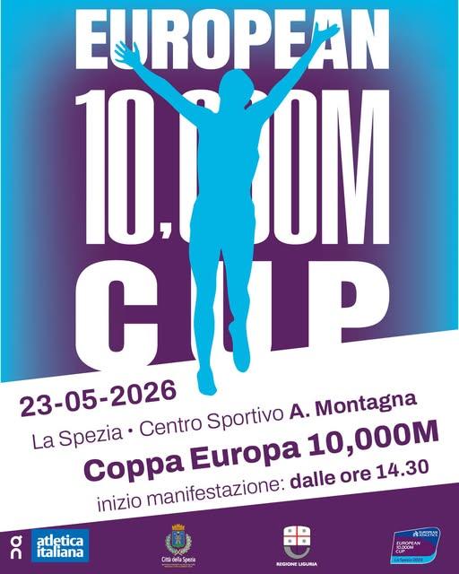 🏃 La Spezia si prepara a ospitare la Coppa Europa 10.000 metri 👟 Sabato 23 maggio il Campo Sportivo “A. Montagna” dell...